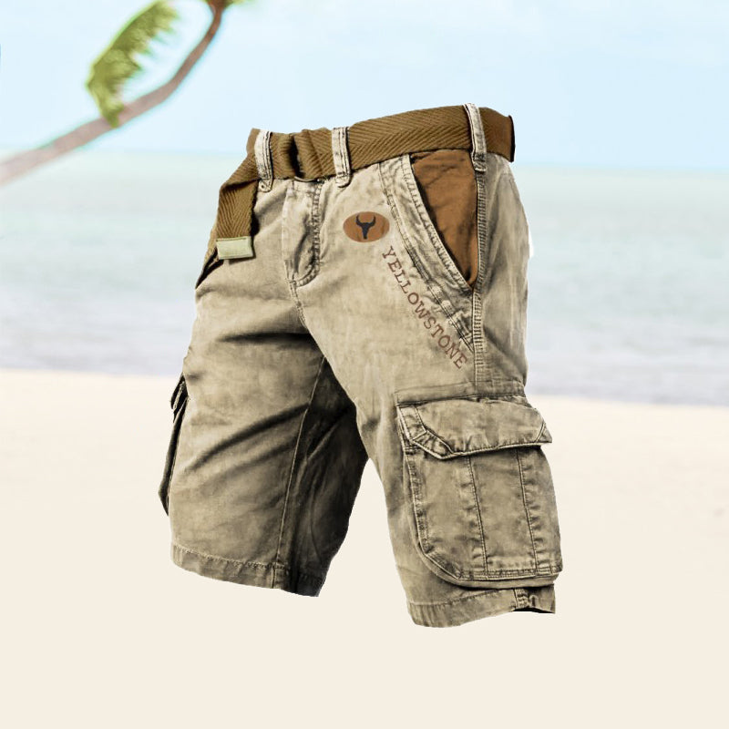 Men's Versatile Sleek Cargo Shorts with Ample Storage Pockets