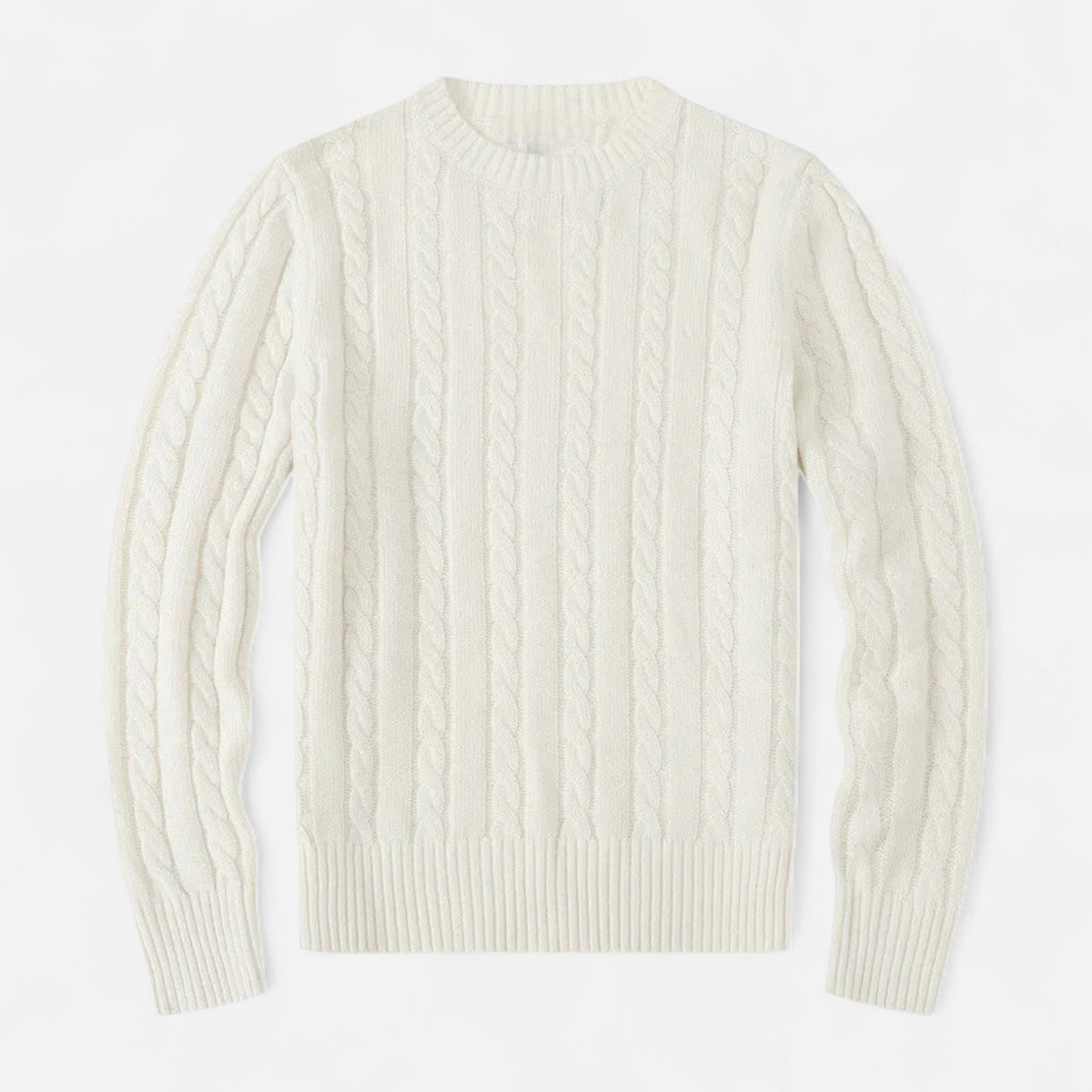 Timeless Men’s Winter Blend Sweater with Round Neckline