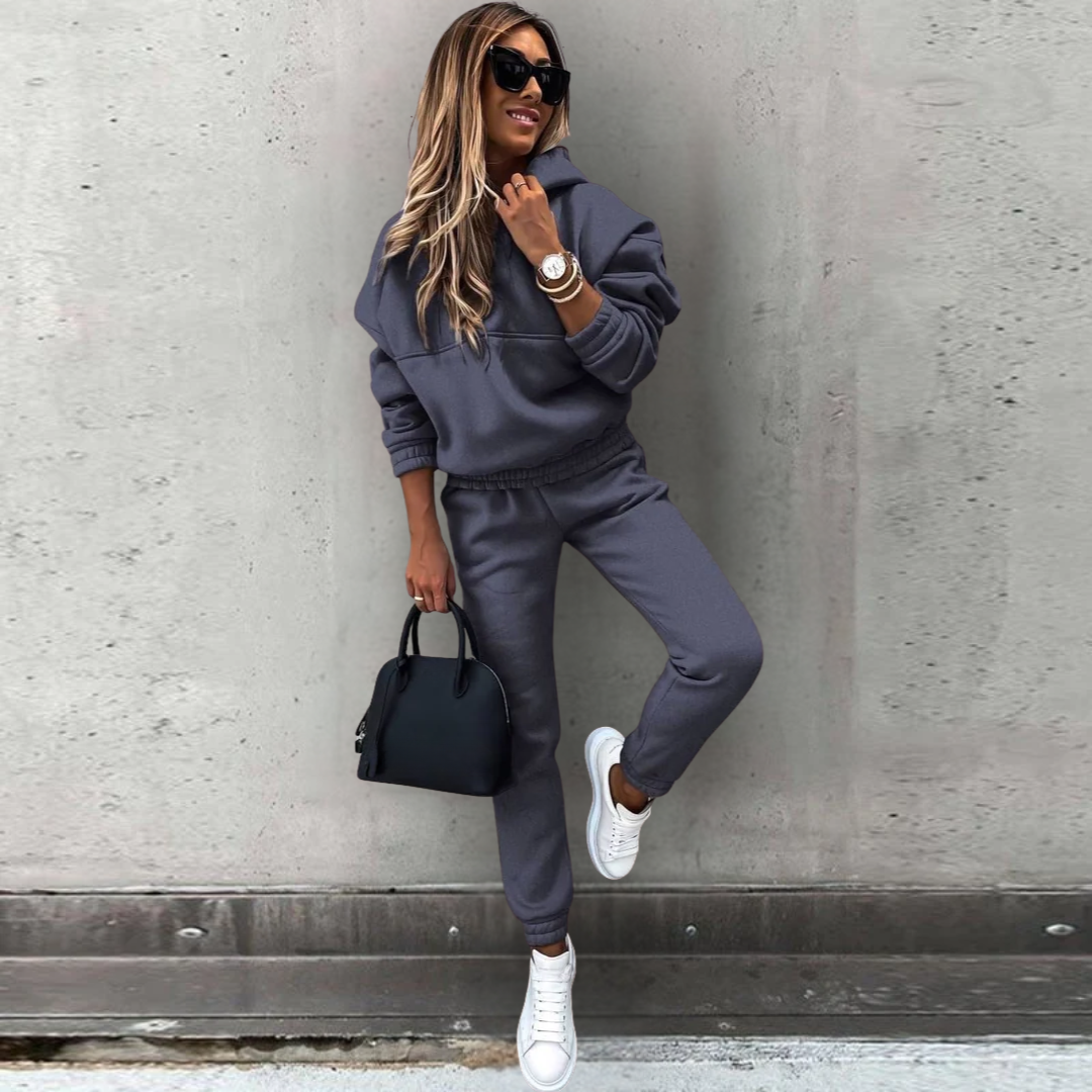 Women’s Matching Hoodie and Joggers Set Everyday Comfort Fit