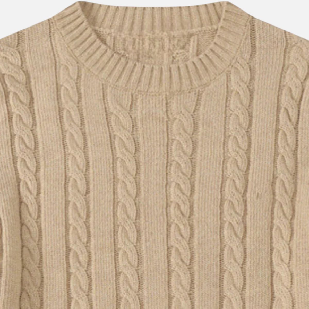 Timeless Men’s Winter Blend Sweater with Round Neckline