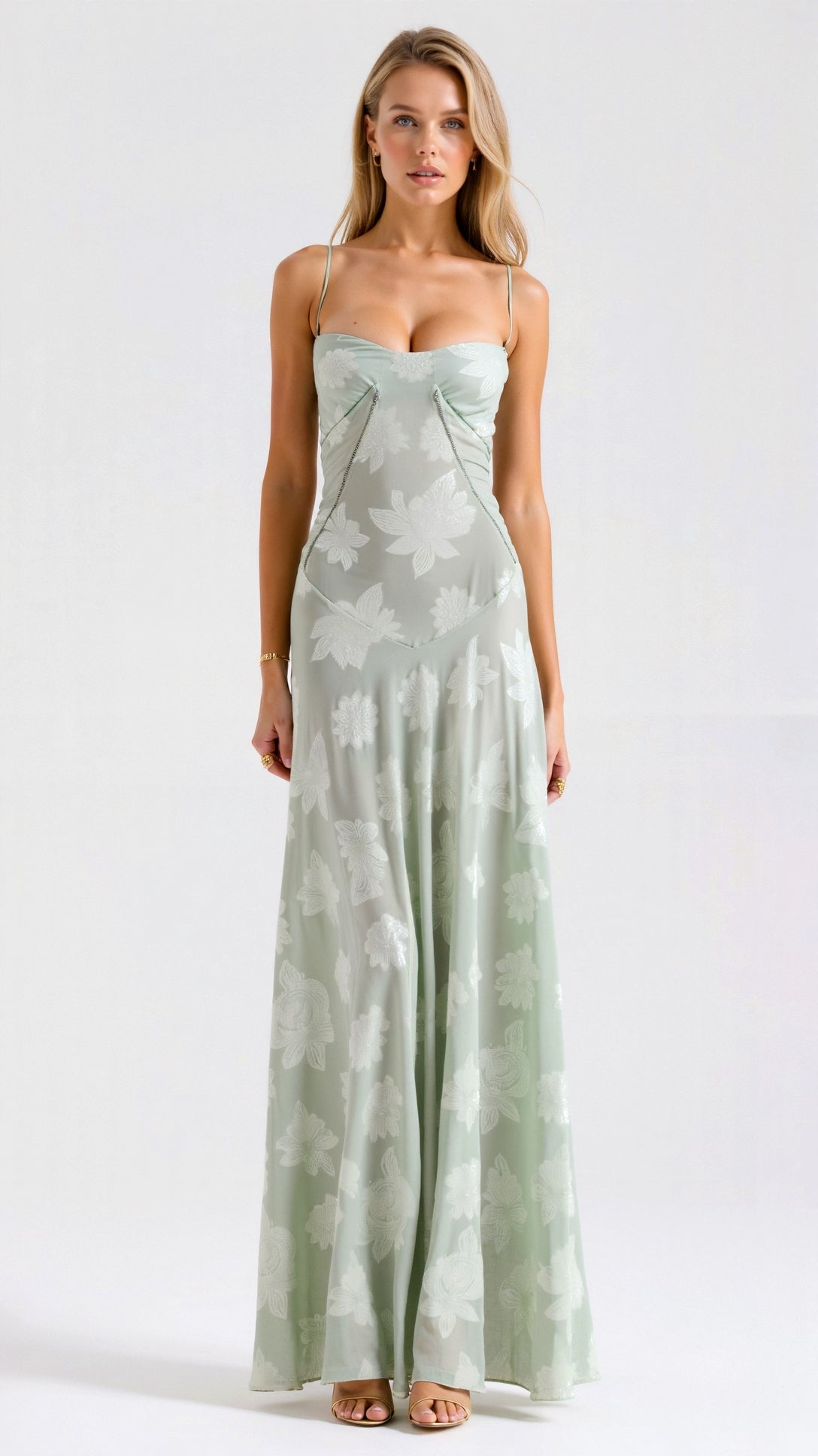 Women’s Timeless Slip Plain Occasion Maxi Wedding Guest Dresses