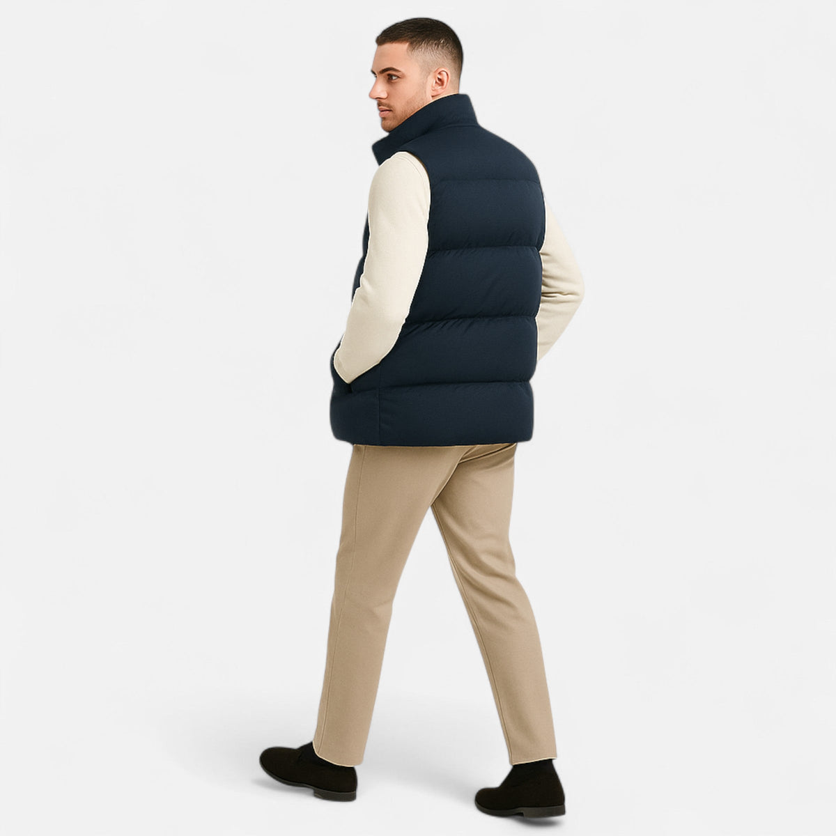 Practical Soft Fleece Warm Layered Winter Vest for Men