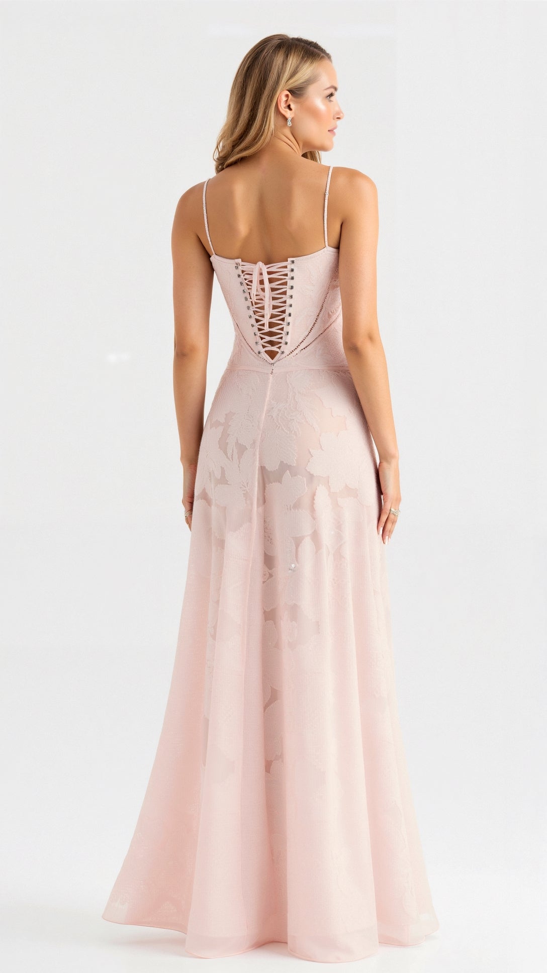 Women's Refined Bustier-Inspired Evening Maxi Wedding Guest Dress