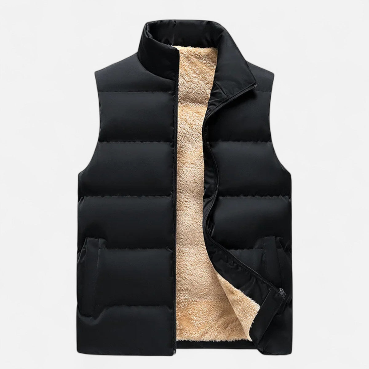 Practical Soft Fleece Warm Layered Winter Vest for Men