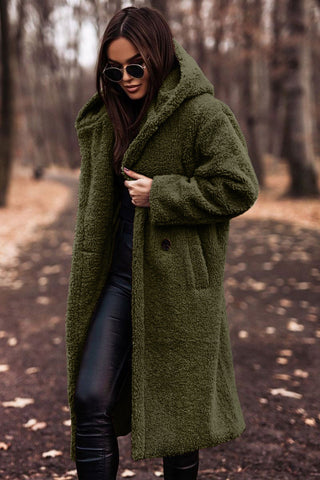 Women’s Long Hooded Winter Coat Elegant Cold-Weather Style
