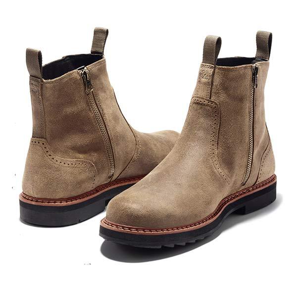 Men's Elegance Chelsea Pull On Ankle Boots with Elastic Side Panel