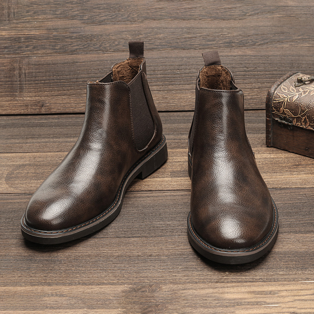 Men’s Stylish Durable Everyday Chelsea Boots with Elastic Side Panels