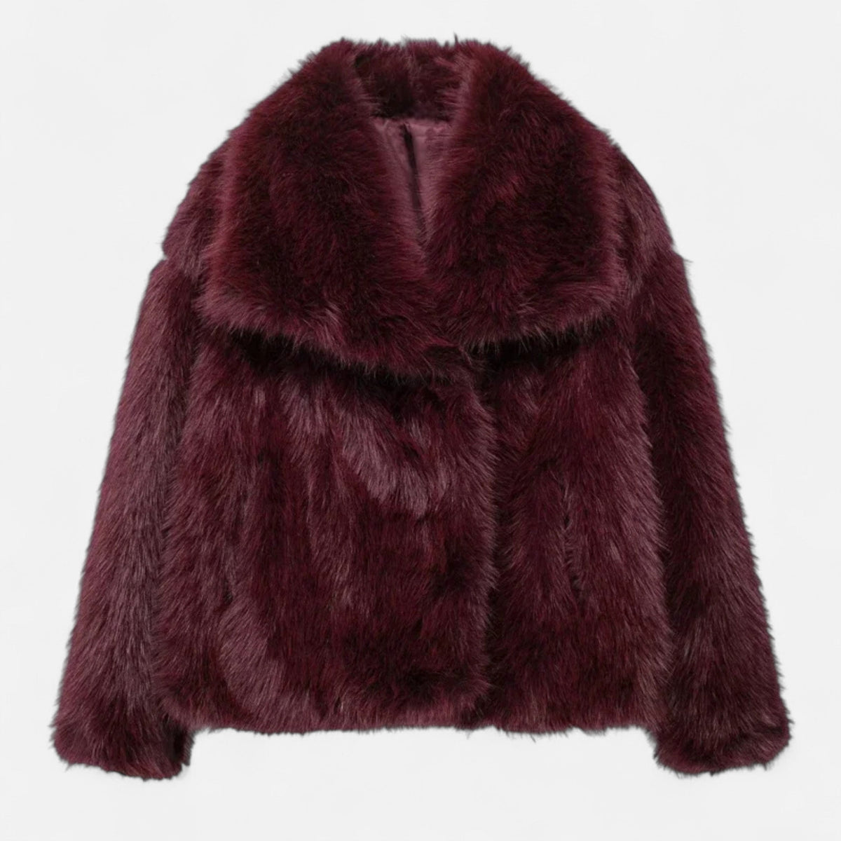 Women’s Cozy Fluffy Warm Plush Faux Fur Winter Coat