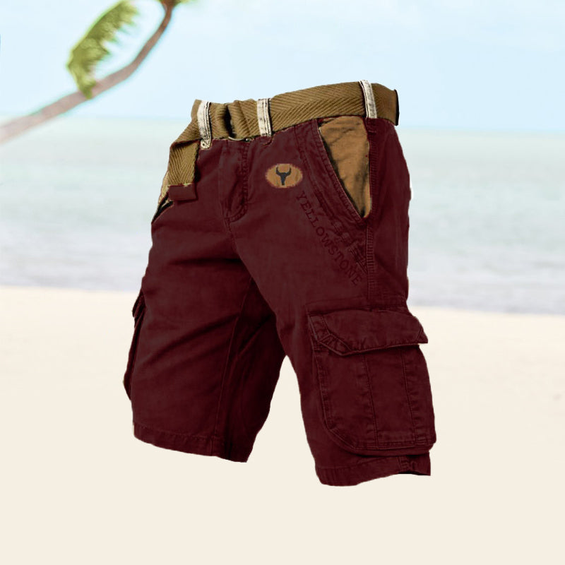 Men's Versatile Sleek Cargo Shorts with Ample Storage Pockets