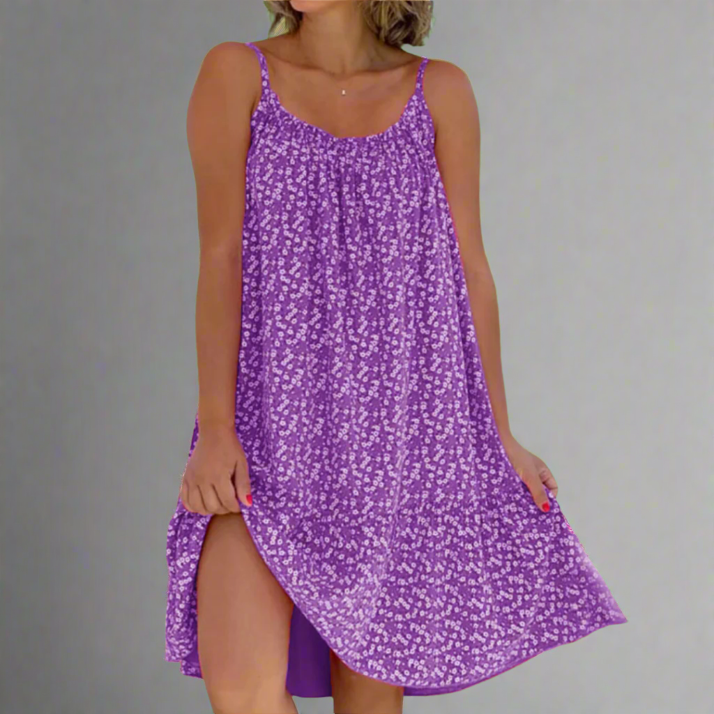 Women's Breezy Floral Camisole Summer Dress - Ideal for Sunny Parties and Vacations