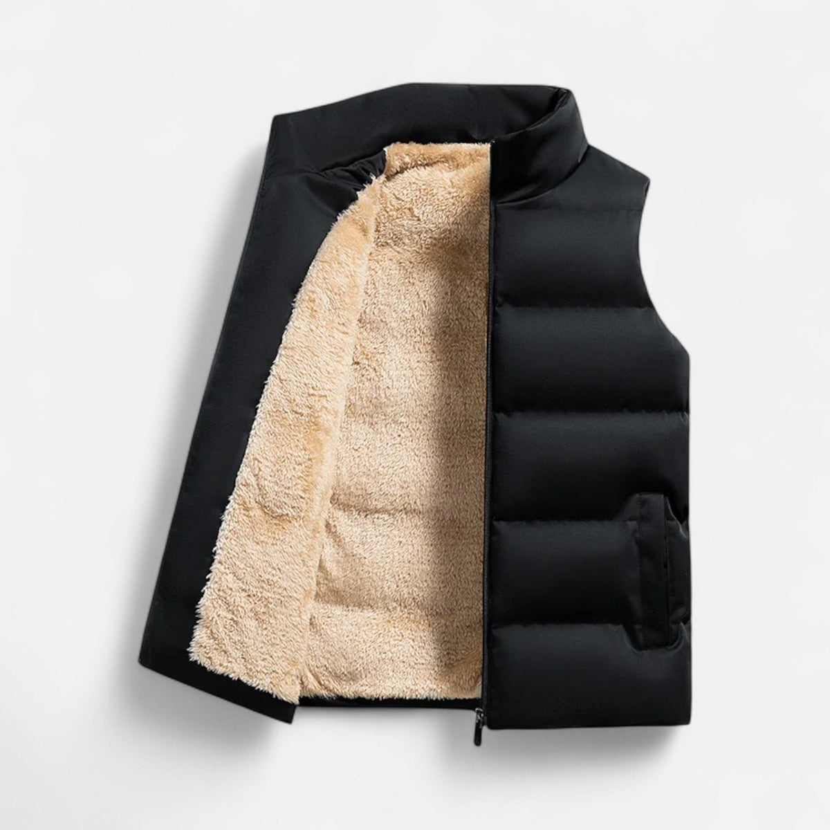 Practical Soft Fleece Warm Layered Winter Vest for Men