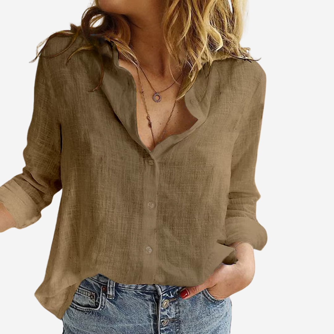 Timeless Relaxed-Fit Elegance Casual Blouse for Women