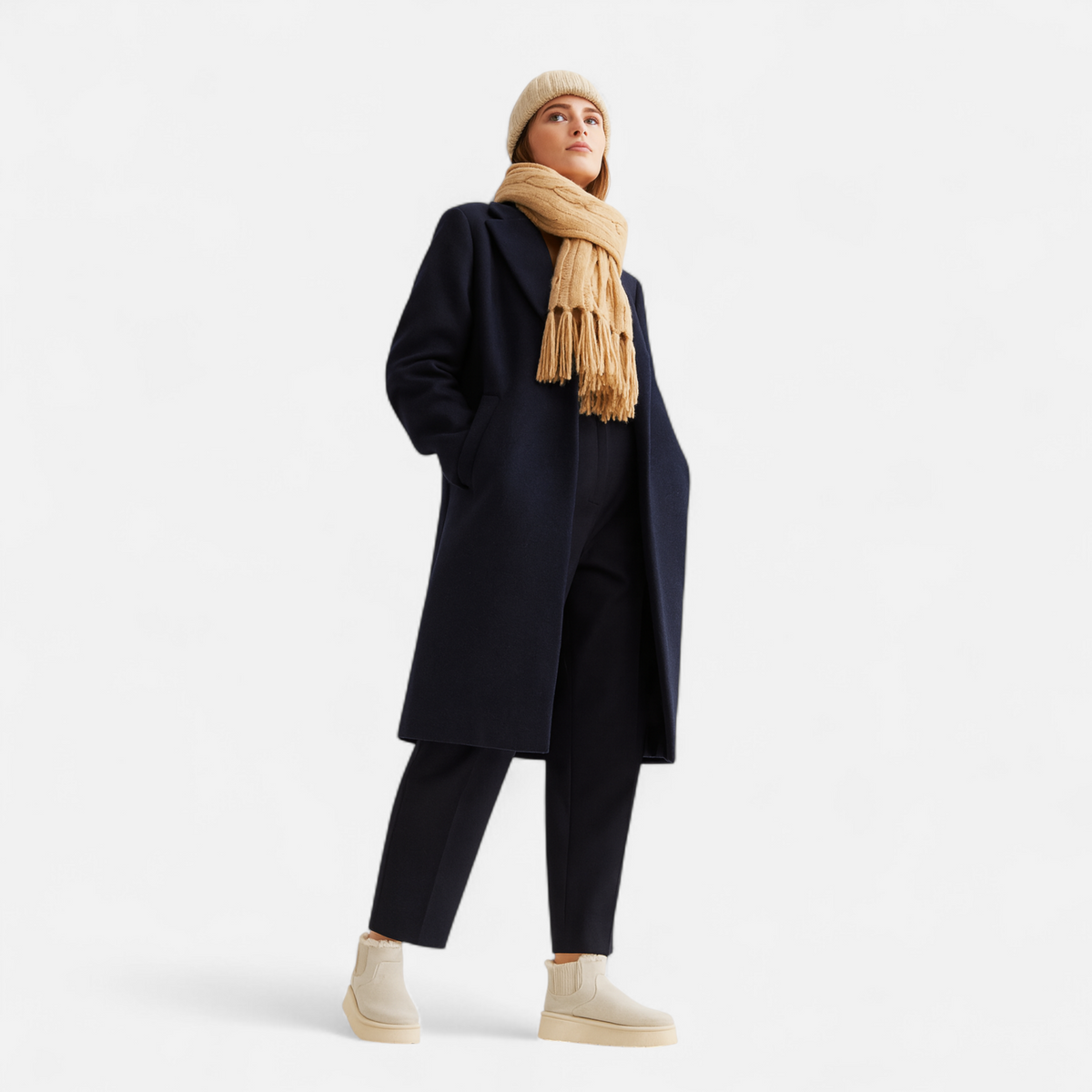 Timeless Cosy Seasonal Chelsea Plush Platform Ankle Boots for Women