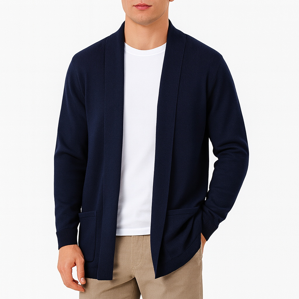Open-Front Knit Cardigan