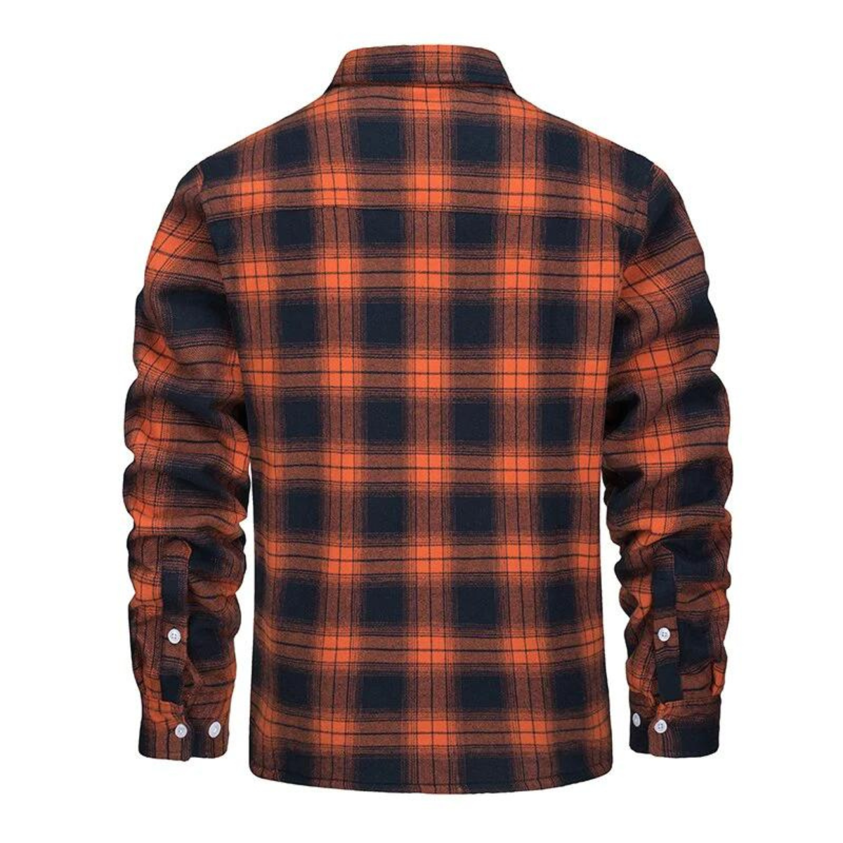 Men's Cozy Sherpa Checkered Practical Shirt Jacket